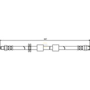 NAPA Brake Hydraulic Hose Line Front NBH1316