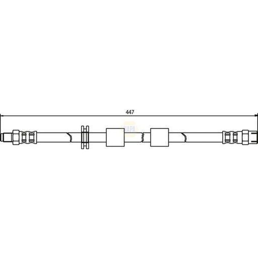 NAPA Brake Hydraulic Hose Line Front NBH1316