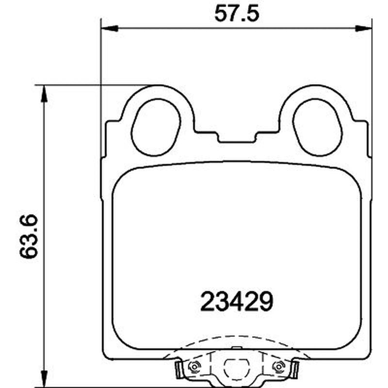 Mintex Rear Brake Pad Set fits Lexus Gs 1997-2004