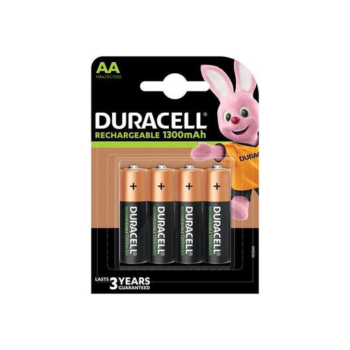 Duracell AA Cell 1300Mah Rechargeable Batteries (Pack 4) Duracell - Dynamic Drive