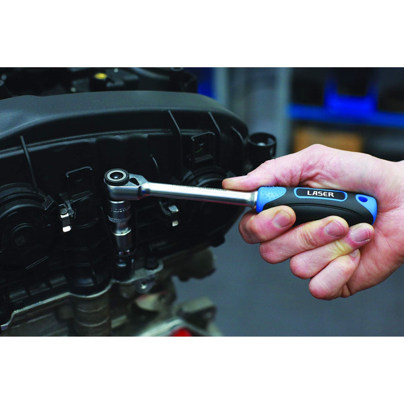 Laser Micro Head Ratchet Set 1/4"D, 3/8"D, 1/2"D 8pc 7548 Laser - Dynamic Drive