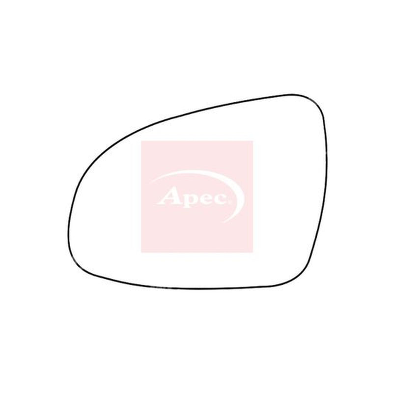 Apec Exterior Wing Mirror Glass Left fits Kia Sportage IV 2015-2022 1.6 1.7 2.0