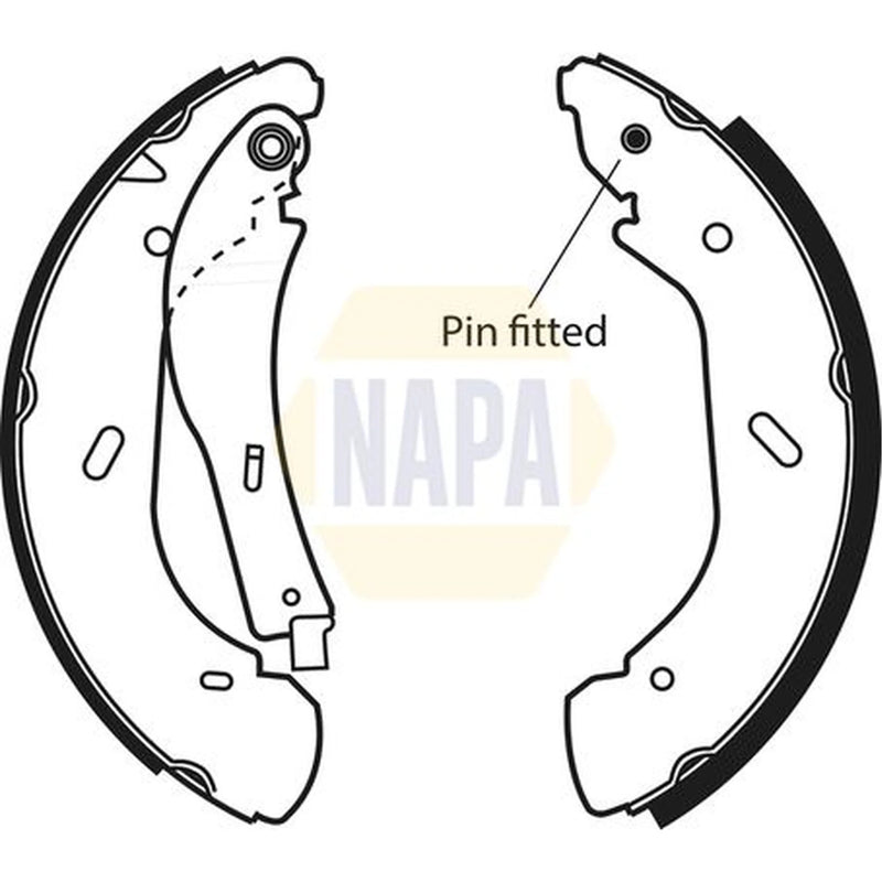 NAPA Brake Shoe Set Axle Kit NBS1042