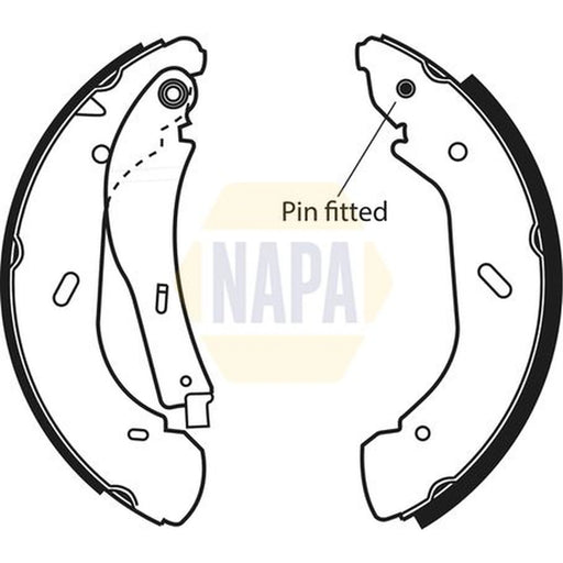 NAPA Brake Shoe Set Axle Kit NBS1042