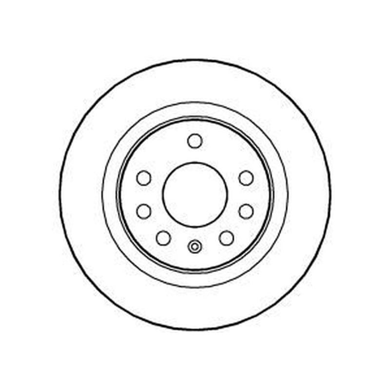 Abtex 2 x Solid Rear Brake Discs BD1054S-x2