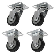 Sealey 50mm Castor Wheel Combo with Fixed & Swivel Plate 4pc SCWCOMBO1 Sealey - Dynamic Drive
