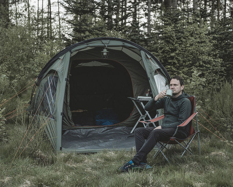 Easy Camp Hidra 4 Pole Tent Green 4 Person Easy Camp - Dynamic Drive