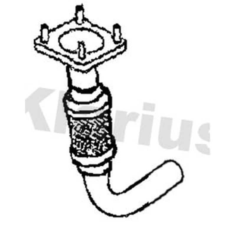 Klarius Exhaust Pipe OD fits Ford Transit 2000-2006 2.4