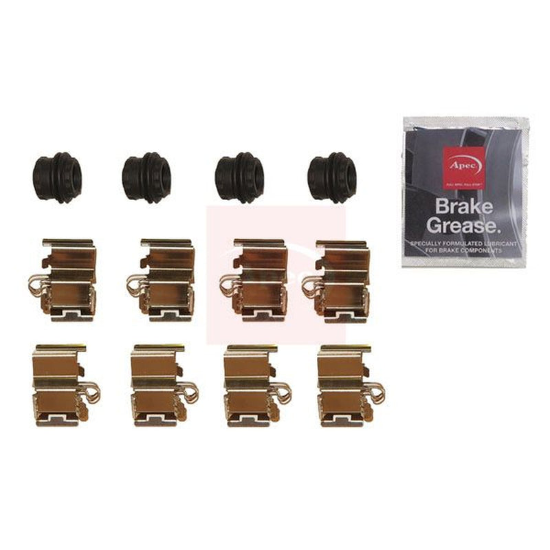 Apec Brake Pad Accessory Fitting Kit Rear fits Fiat 500X 2014-2022