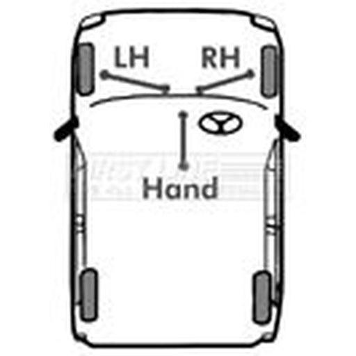 First Line Handbrake Cable Left Front fits Citroën C5 I 2001-2004