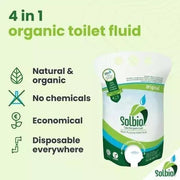 4x Solbio Organic Chemical Toilet Fluid Waste & Flush 1.6L x40 Doses Solbio - Dynamic Drive