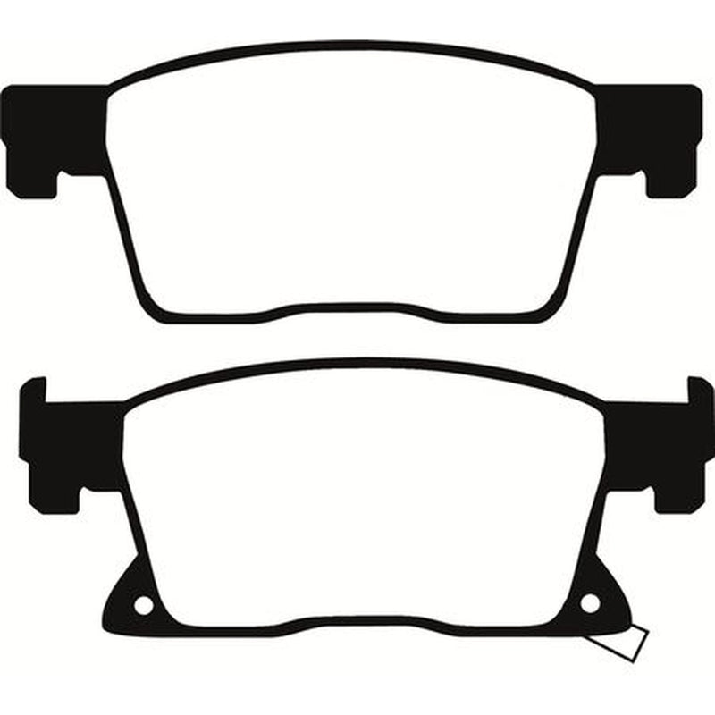 Abtex Front Brake Pad Set fits Opel Astra K 2015-2021 1.0 1.4 1.5 1.6