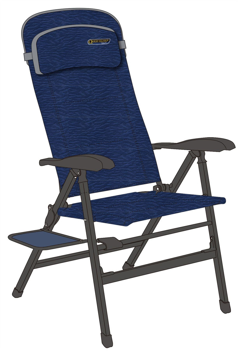 Quest Ragley Pro Comfort Camping Caravan Chair with Side Table Quest - Dynamic Drive