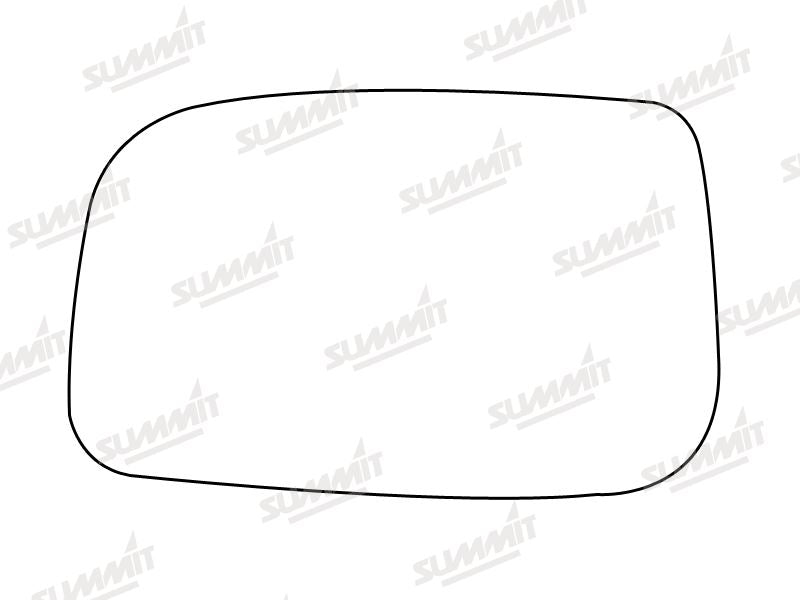 Summit Stick-On Anti Dazzle Mirror Glass fits Toyota Avensis 02 on LHS Summit - Bars 4 Cars