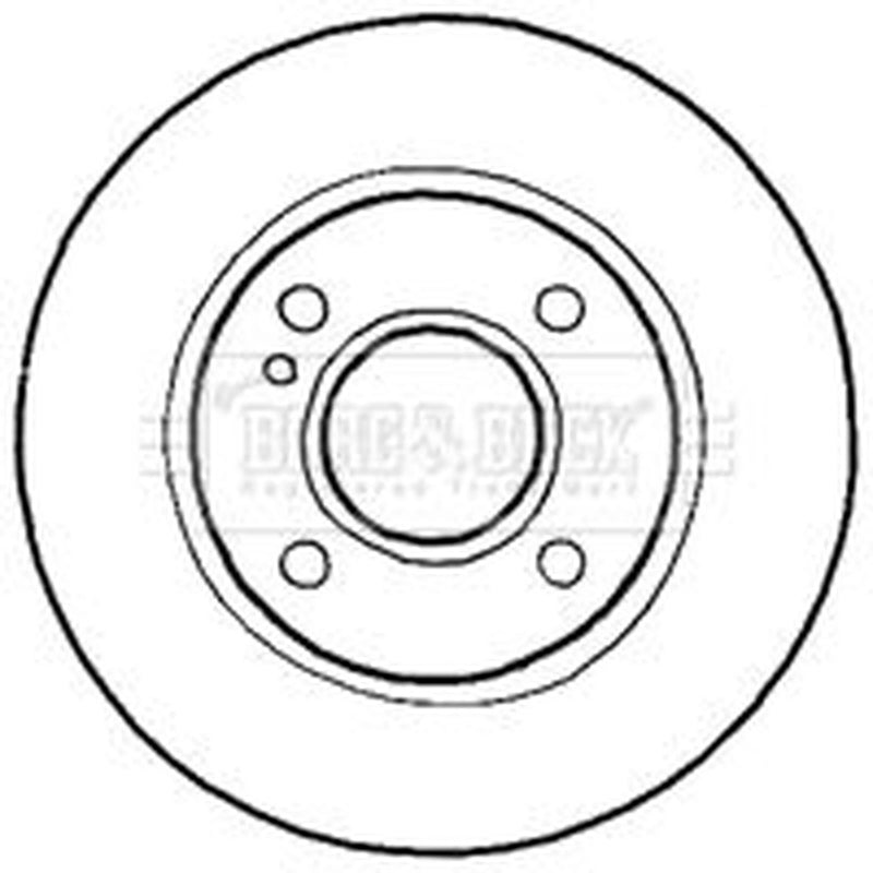 Borg & Beck Front Brake Vented Discs & Pads fits Ford Fiesta VI 2008-2018