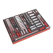 Sealey Tool Tray with Socket Set 91pc 1/4" 3/8" & 1/2"Sq Drive TBTP02 Sealey - Dynamic Drive