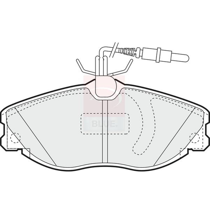Apec Front Brake Pad Set fits Citroën Xsara 1998-2005 1.8 2.0