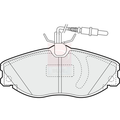 Apec Front Brake Pad Set fits Citroën Xsara 1998-2005 1.8 2.0
