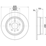 DON Front & Rear Brake Discs & Pads fits Volvo 850 1996-1997 2.4