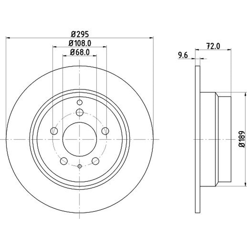 DON Front & Rear Brake Discs & Pads fits Volvo 850 1996-1997 2.4