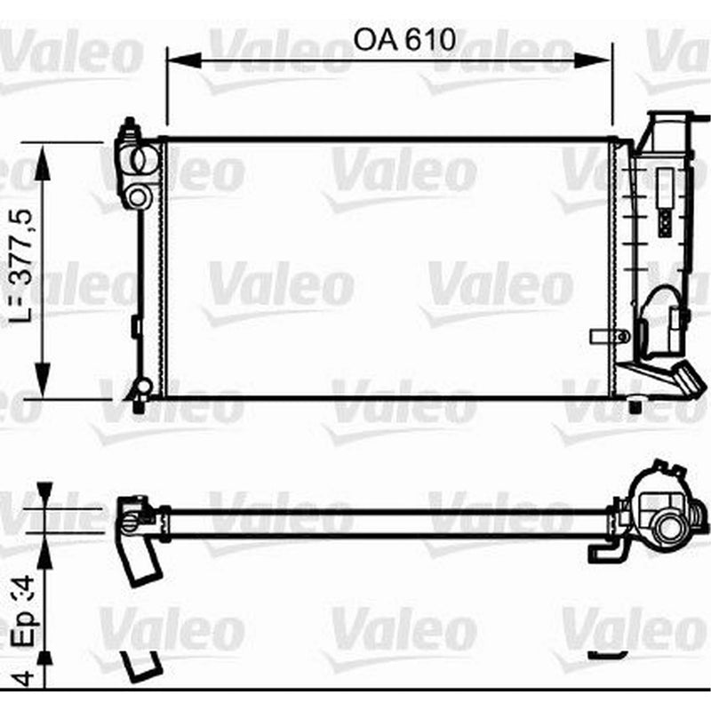 Valeo Engine Radiator 731176