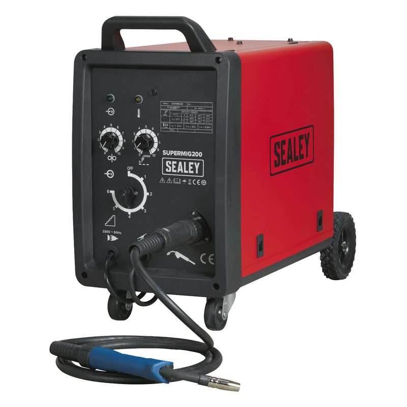 Sealey Professional MIG Welder 200A 230V with Binzelï Euro Torch SUPERMIG200 Sealey - Dynamic Drive
