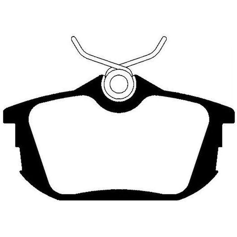 Abtex Rear Brake Pad Set fits Mitsubishi Carisma 1995-2006 1.3 1.6 1.8 1.9