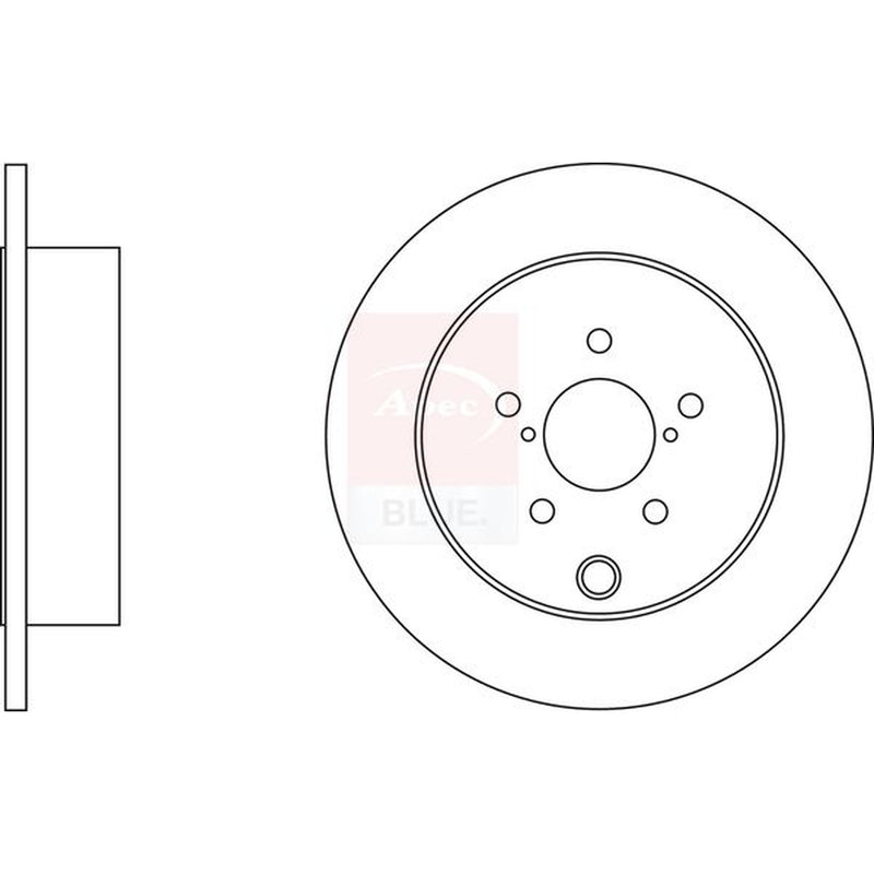 Apec Rear Brake Solid Discs & Pads fits Subaru Forester 2013 on 2.0