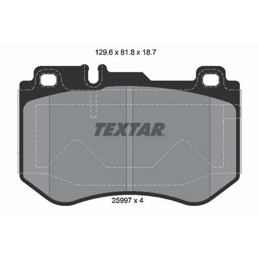 Textar Front Brake Pad Set 2599701
