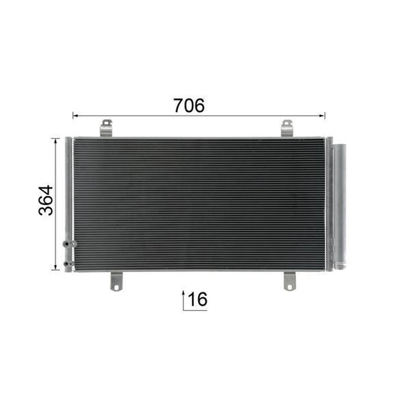 Mahle Air Conditioning Condenser fits Toyota Camry 2011-2018 2.5