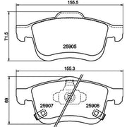Mintex Front & Rear Brake Discs & Pads fits Fiat 500L 2013 on 1.4