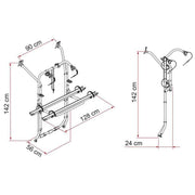 Fiamma Carry Bike for VW T6 Aluminium (02096 20 ) Bike Carrier for VW T6 Fiamma  - Dynamic Drive