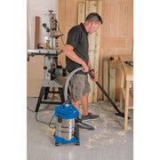 Draper Wet and Dry Vacuum Cleaner with Stainless Steel Tank, 20L, 1250W 20515 Draper - Dynamic Drive