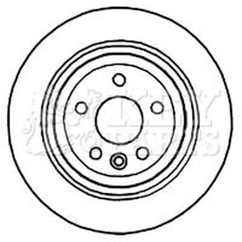 Key Parts 2 x Vented Brake Discs fits Volvo XC60 I SUV 2008-2017 2.0 2.4 3.2