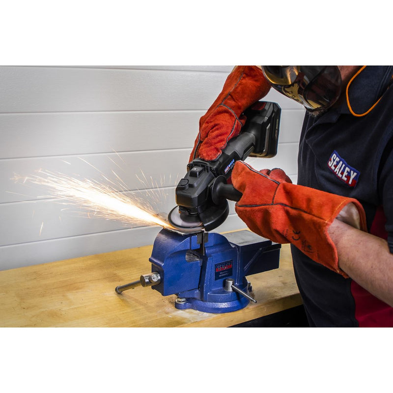 Sealey 115mm Aluminium Oxide Flap Discs 80Grit 22mm Bore - Pack of 10 FD11580E10 Sealey - Dynamic Drive