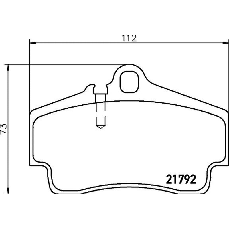 Mintex Rear Brake Pad Set fits Porsche 911 1997-2008 3.4 3.6