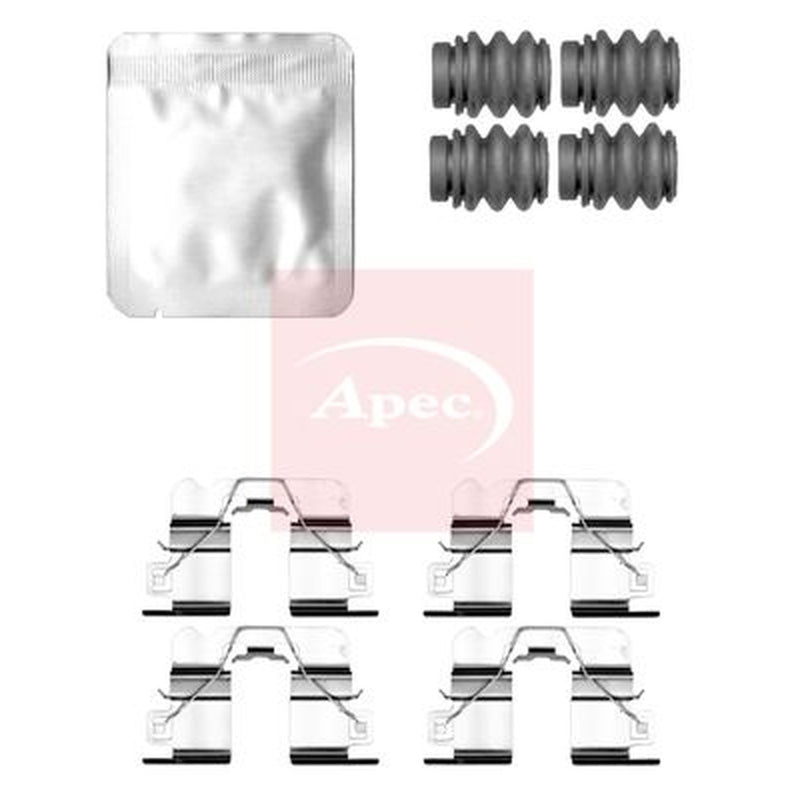 Apec Brake Pad Accessory Fitting Kit Rear fits Hyundai Kona 2023-2024 1.0 1.6