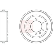 Apec Brake Drum Assembly Rear DRM9991