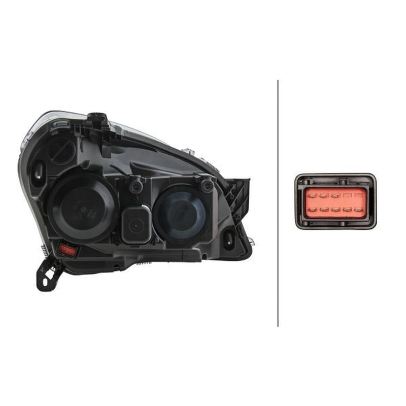 Hella Headlight Headlamp W5W Left fits Opel Astra H 2004-2014