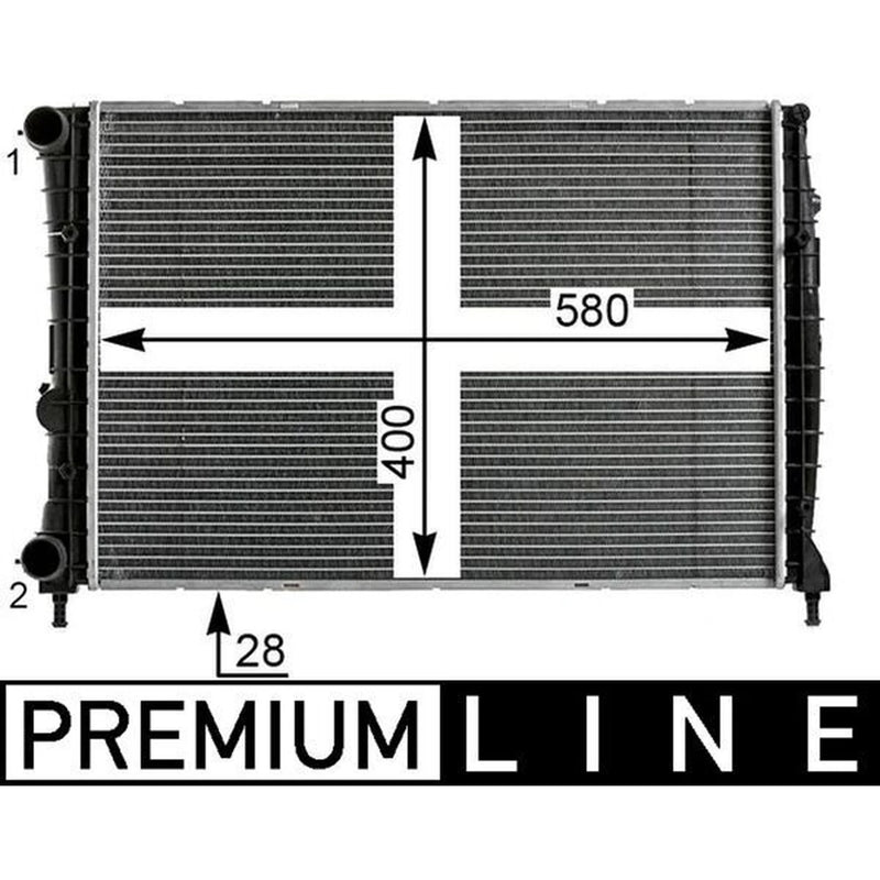 Mahle Engine Radiator fits Alfa Romeo GT 2003-2010 1.8 2.0