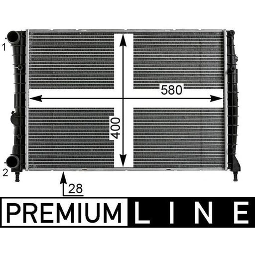 Mahle Engine Radiator fits Alfa Romeo GT 2003-2010 1.8 2.0