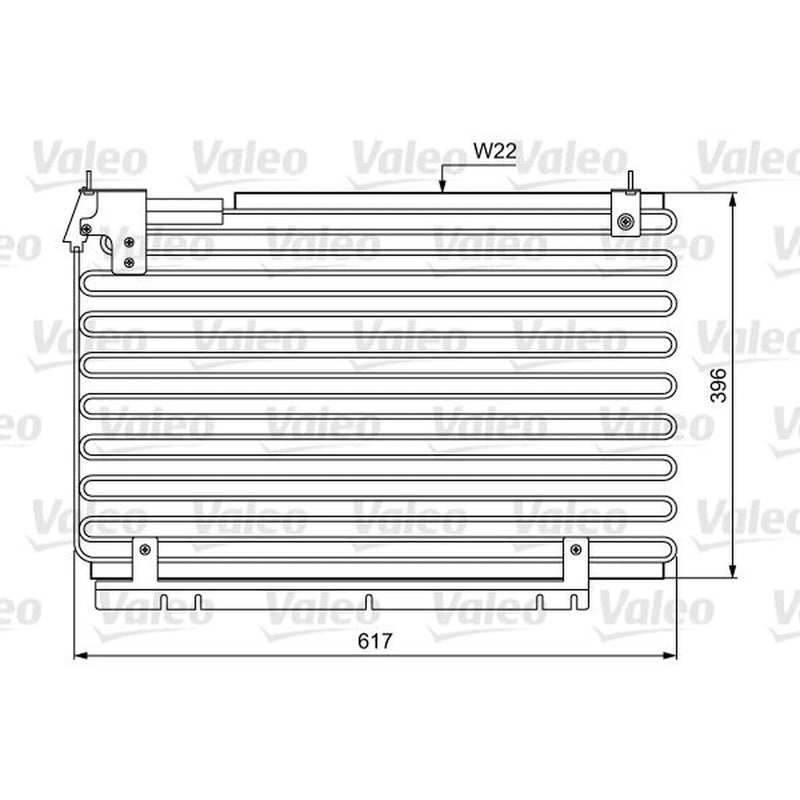 Valeo Air Conditioning Condenser 814034