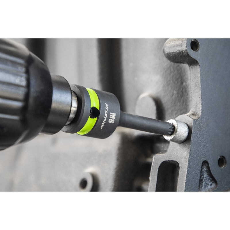 Sealey Premier Premier Spline Impact Socket Bit Set 1/2"Sq Drive 8pc AK56004 Sealey Premier - Dynamic Drive