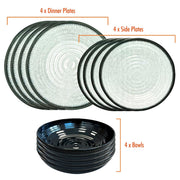 MDS1203 Liberty Sicily 12 Piece Melamine Dinner Set LL1378 Liberty Leisure UK - Dynamic Drive