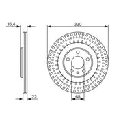 Bosch Front & Rear Brake Discs & Pads fits Porsche Macan 2014-2018 2.0 3.0