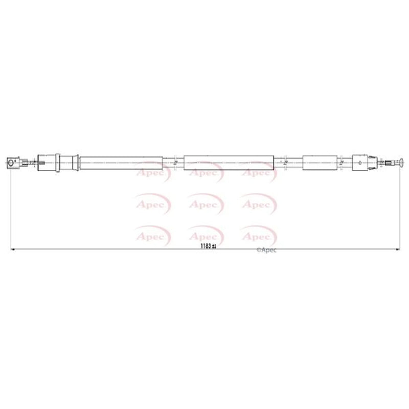 Apec Handbrake Cable Right Rear CAB1621