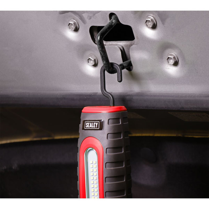 Sealey Rechargeable 360 Inspection Light 24 SMD & 3W SMD LED Red 2 x Lithium-ion Sealey - Dynamic Drive