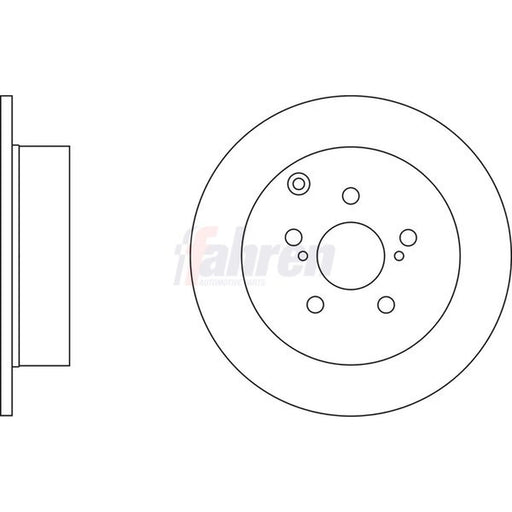 Fahren 2 x Solid Rear Brake Discs FBD6178-x2