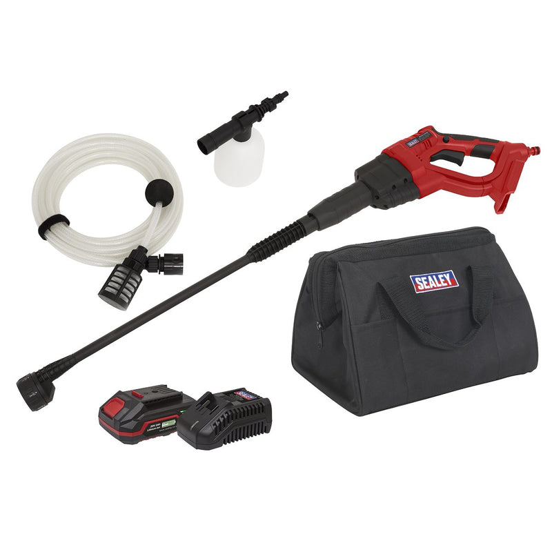 Sealey Cordless Pressure Washer 20V SV20 Series 2Ah CP20VPWKIT1 Sealey - Dynamic Drive