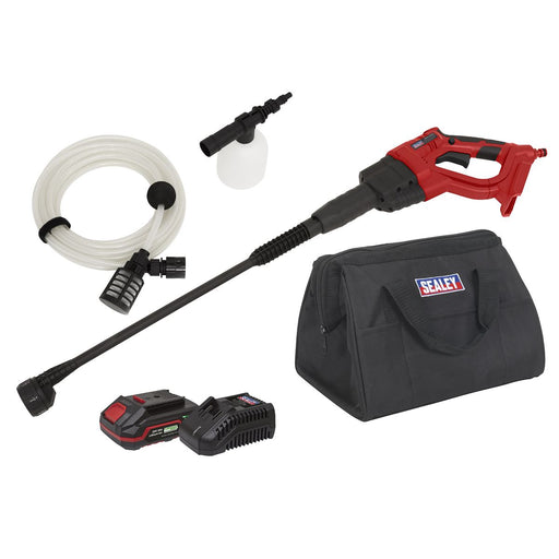 Sealey Cordless Pressure Washer 20V SV20 Series 2Ah CP20VPWKIT1 Sealey - Dynamic Drive